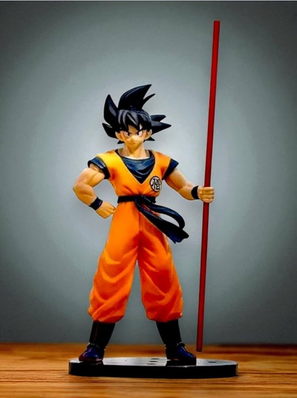 Collectiblesclan Goku Stick Action Figure 25cm Anime Collectible Toy Goku Stick PVC Material