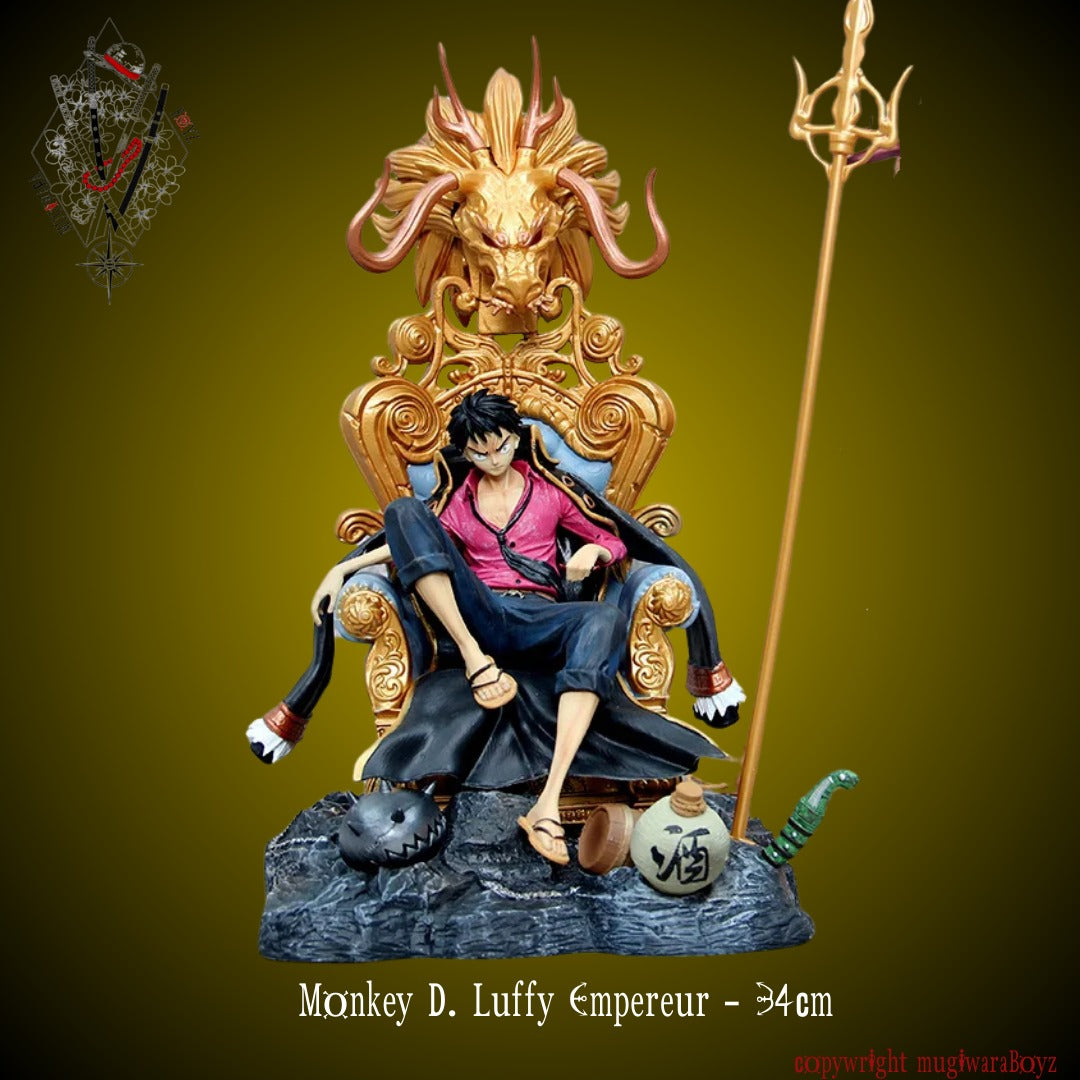 34 cm Large Luffy on Throne King