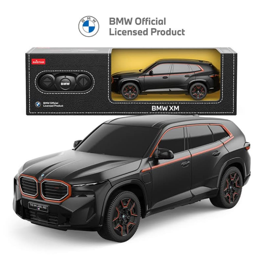 Rastar 1:24 Scale BMW XM Hybrid SUV Remote Control Car, Licensed High-Performance Luxury R/C Car Model