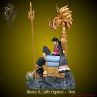 34 cm Large Luffy on Throne King