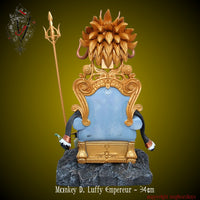 34 cm Large Luffy on Throne King