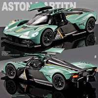 1:32 Scale Aston Martin Valkyrie AMR Pro Die-cast Model, High-Performance Track Car Replica with Aerodynamic Wings