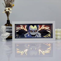 Deatnote A 3D rectangular Lamp Death Note RYUK Light Box Shinigami Ryuk 3D Lamp Box Light Lamp Night Light Death Note