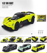 1:32 Scale Aston Martin Valkyrie AMR Pro Die-cast Model, High-Performance Track Car Replica with Aerodynamic Wings