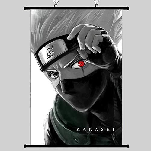 Anime Naruto Kakashi Poster Hanging Wall Scroll by Collectiblesclan