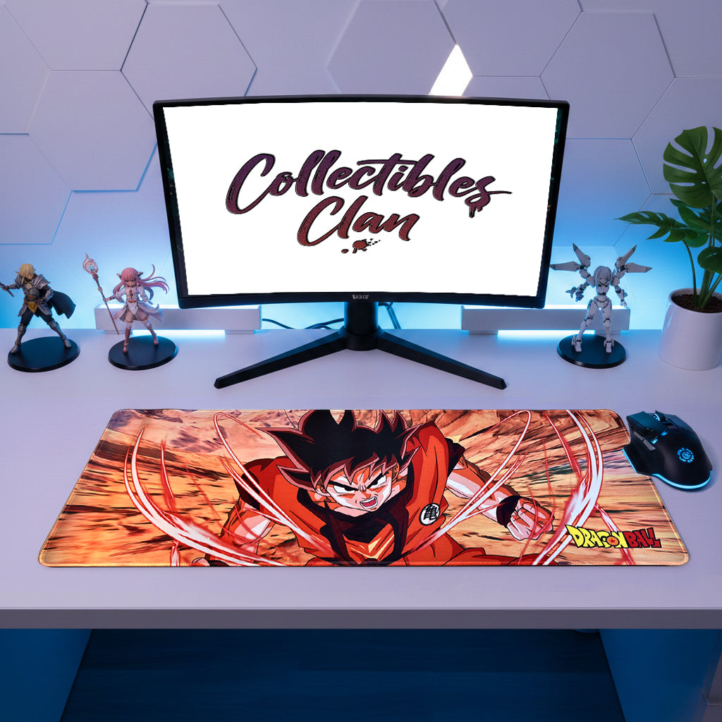 DBZ Goku Saiyan Power Gaming Art Mouse Pad Desk Mat 80cm x 30cm