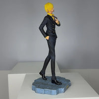 35CM 0ne Piece Vinsmoke Sanji Figurine Suit Blackfoot Shankies Figure Statue PVC Collection Decorative Toy Gifts