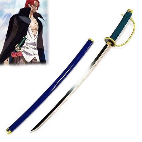 Luffy-Shanks Black 104cm Wooden Katana - Fully Assembled