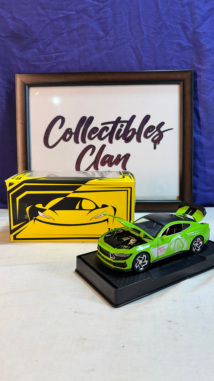 1:32 Scale Ford Mustang Shelby GT500 Die-cast Model Car, Alloy Metal Muscle Car with Opening Doors and Pull-Back Action Realistic Model Gift for Kids, Boys & Diecast Collectors