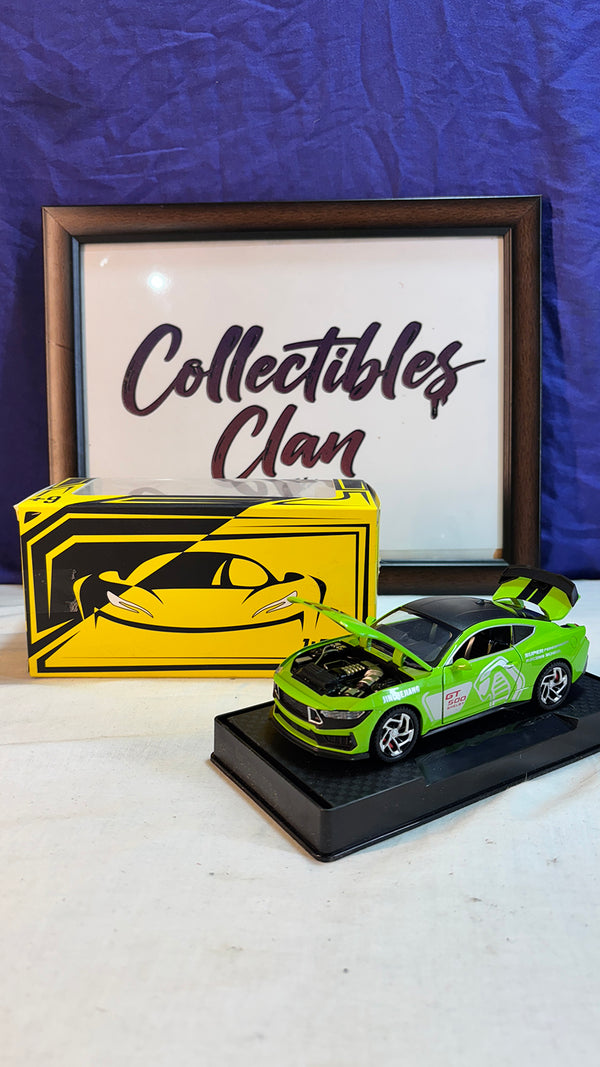 1:32 Scale Ford Mustang Shelby GT500 Die-cast Model Car, Alloy Metal Muscle Car with Opening Doors and Pull-Back Action Realistic Model Gift for Kids, Boys & Diecast Collectors