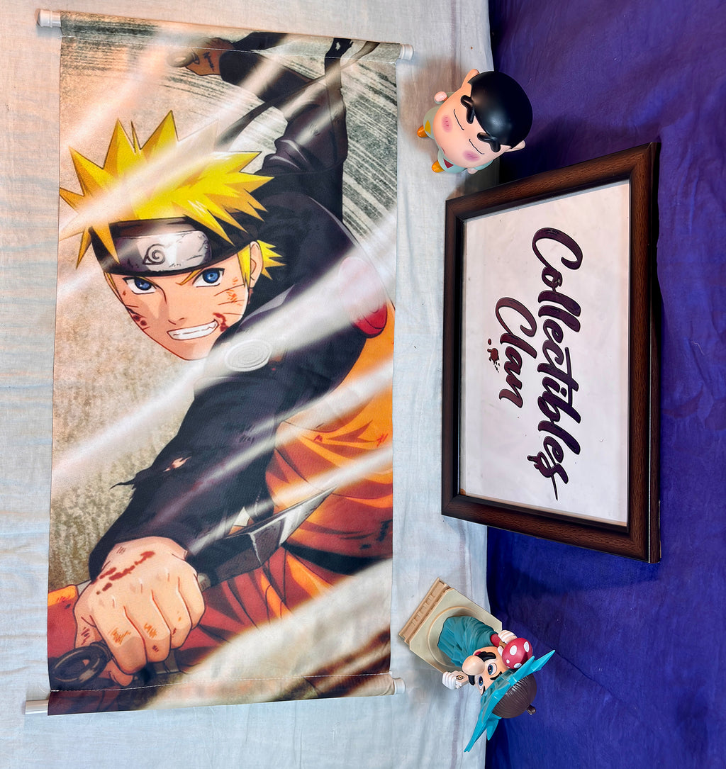 Naruto Anime Wall Scroll Poster | Fabric Hanging Banner | Anime Room & Gaming Decor