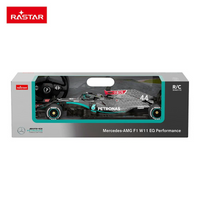 Rastar 1:12 Scale Mercedes-AMG F1 W11 EQ Performance Lewis Hamilton #44 Remote Control Car, Official Licensed F1 R/C Racing Model