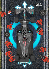 Rastar 1:12 Scale Mercedes-AMG F1 W11 EQ Performance Lewis Hamilton #44 Remote Control Car, Official Licensed F1 R/C Racing Model