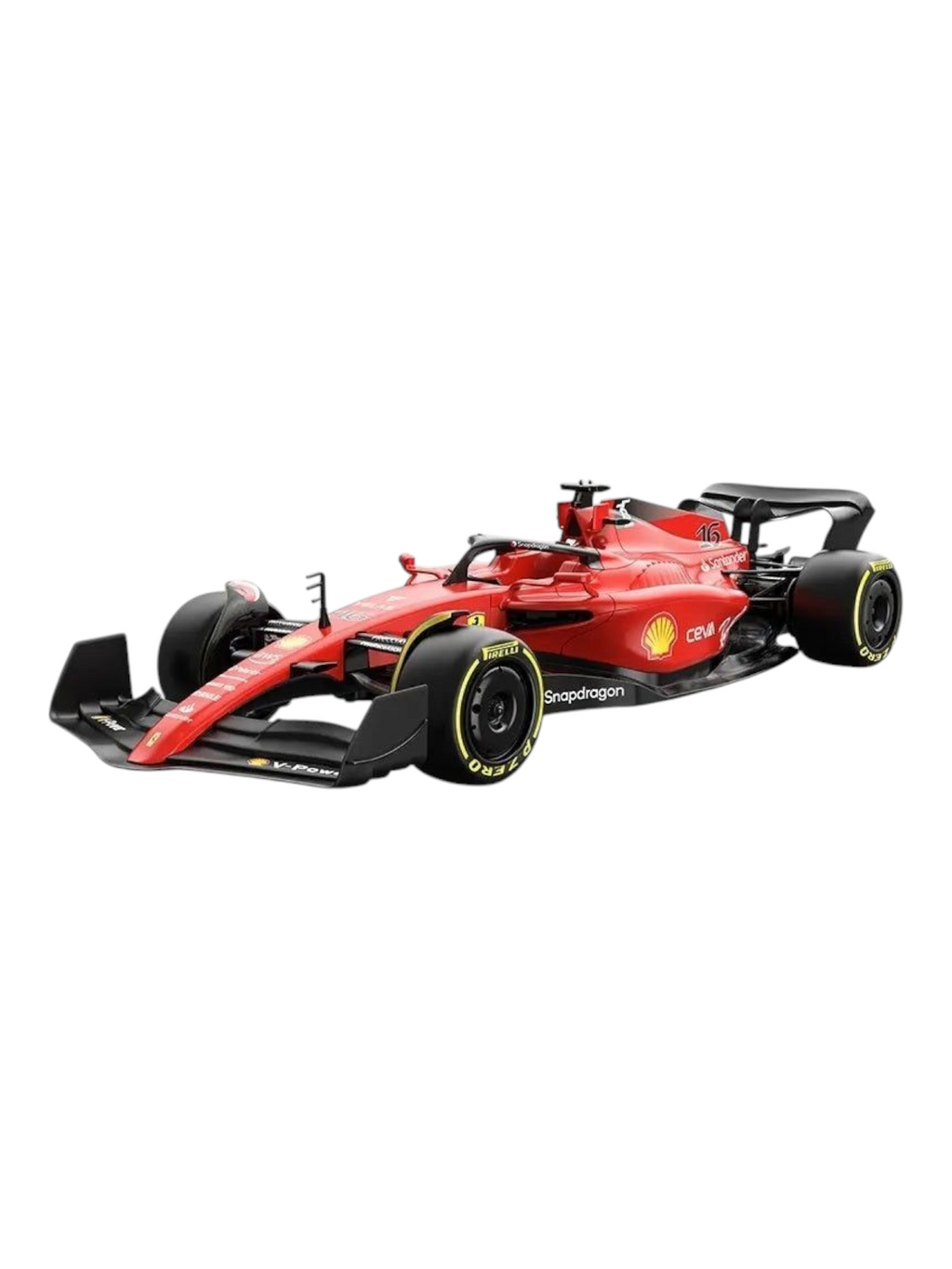 Rastar 1:18 Scale Ferrari F1-75 Charles Leclerc #16 Remote Control Car, Licensed Formula 1 R/C Model for Racing Fans