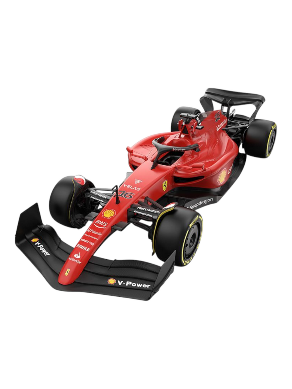 Rastar 1:18 Scale Ferrari F1-75 Charles Leclerc #16 Remote Control Car, Licensed Formula 1 R/C Model for Racing Fans