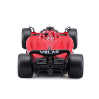 Bburago 1:43 Scale Ferrari F1-75 Charles Leclerc #16 Die-cast Model Car, Official Formula 1 Racing Series Replica with Display Base