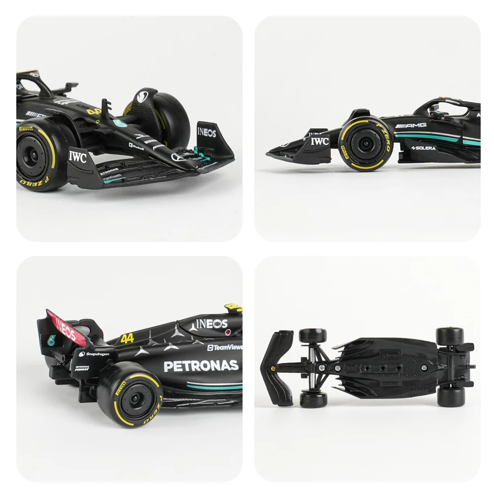 Bburago 1:43 Scale Mercedes-AMG F1 W14 Lewis Hamilton #44 Die-cast Car, Licensed Formula 1 Collector's Edition Model