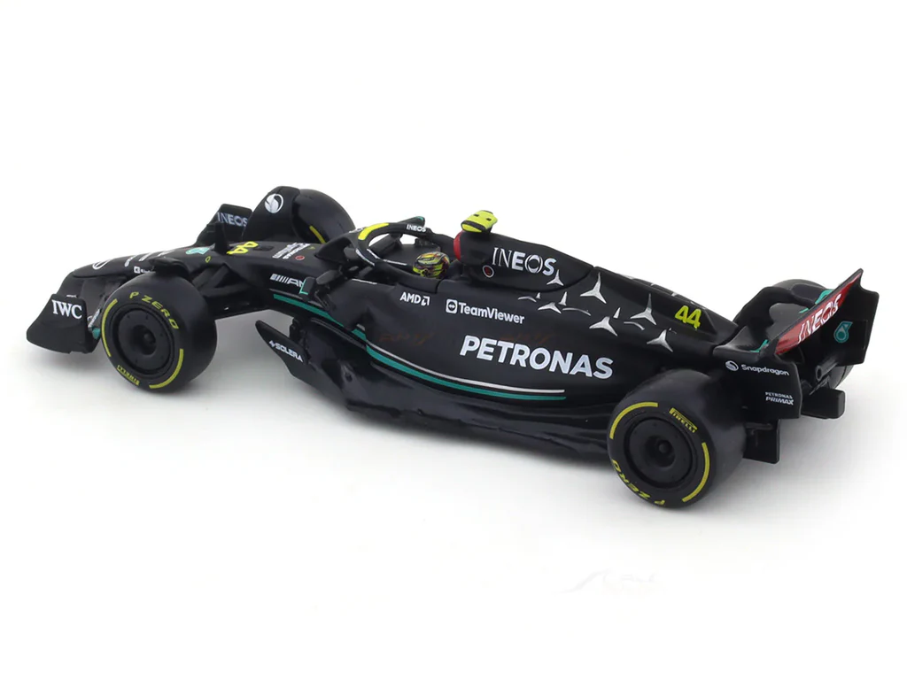 Bburago 1:43 Scale Mercedes-AMG F1 W14 Lewis Hamilton #44 Die-cast Car, Licensed Formula 1 Collector's Edition Model