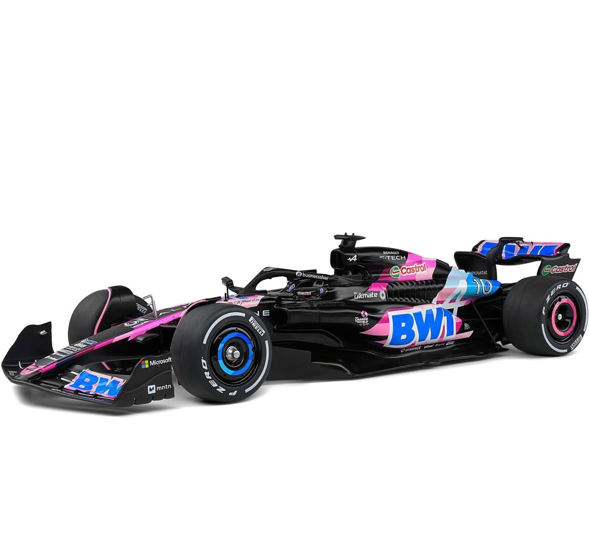 Bburago 1:43 Scale Alpine A523 Pierre Gasly #10 Die-cast Model Car, Licensed BWT Alpine F1 Team Racing Replica