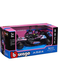 Bburago 1:43 Scale Alpine A523 Pierre Gasly #10 Die-cast Model Car, Licensed BWT Alpine F1 Team Racing Replica