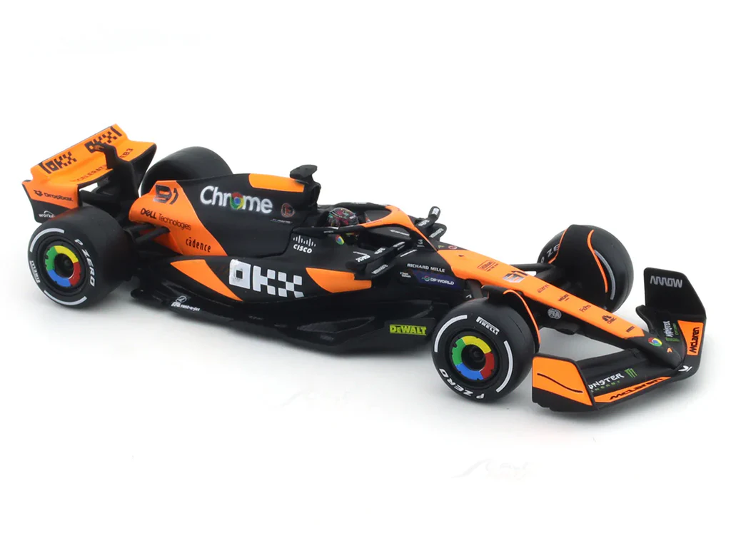 Bburago 1:43 Scale McLaren MCL60 Oscar Piastri #81 Die-cast Model Car, Official Formula 1 Team Racing Replica