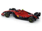 Bburago 1:43 Scale Ferrari SF-23 Carlos Sainz #55 Die-cast Model Car, Official F1 Licensed Racing Car with Display Stand