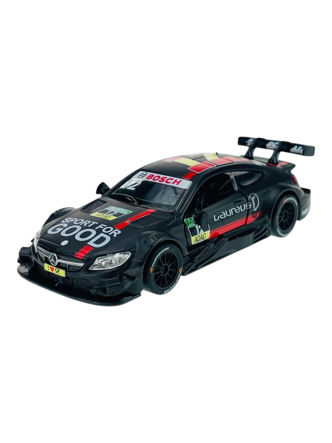 CCA 1:43 Scale Mercedes-Benz AMG C63 DTM Racing Car, Licensed Die-cast Model in Premium Acrylic Display Case