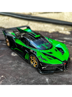 1:32 Scale Bugatti Bolide "Fire Meteor" Alloy Die-cast Model, Track-Only Hypercar Replica with Lights and Racing Sound