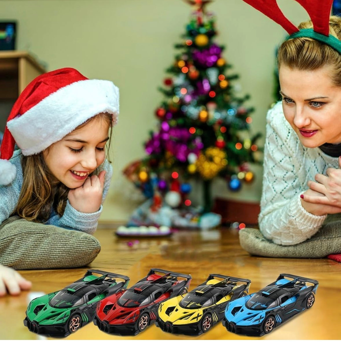 1:32 Scale Bugatti Bolide "Fire Meteor" Alloy Die-cast Model, Track-Only Hypercar Replica with Lights and Racing Sound