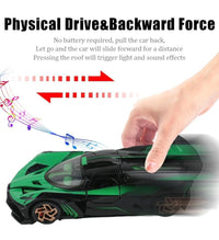 1:32 Scale Bugatti Bolide "Fire Meteor" Alloy Die-cast Model, Track-Only Hypercar Replica with Lights and Racing Sound