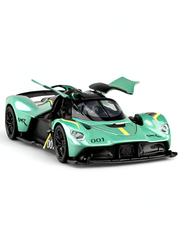 1:32 Scale Aston Martin Valkyrie AMR Pro Die-cast Model, High-Performance Track Car Replica with Aerodynamic Wings