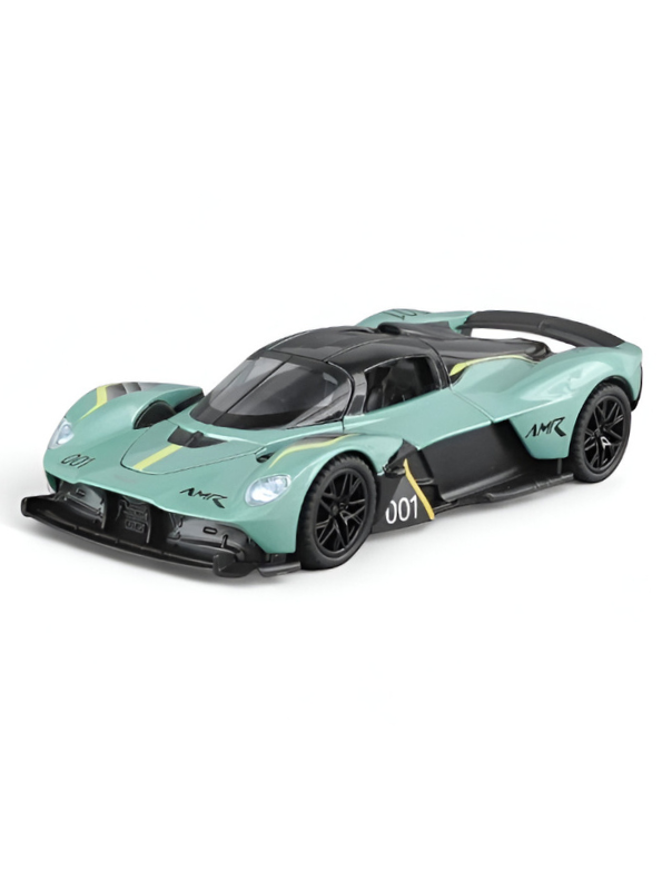 1:32 Scale Aston Martin Valkyrie AMR Pro Die-cast Model, High-Performance Track Car Replica with Aerodynamic Wings