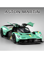 1:32 Scale Aston Martin Valkyrie AMR Pro Die-cast Model, High-Performance Track Car Replica with Aerodynamic Wings