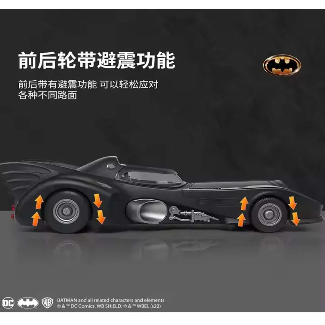 1:43 Scale Classic Batmobile (1989 Movie Edition) Die-cast Model, Iconic DC Comics Batman Collector Car