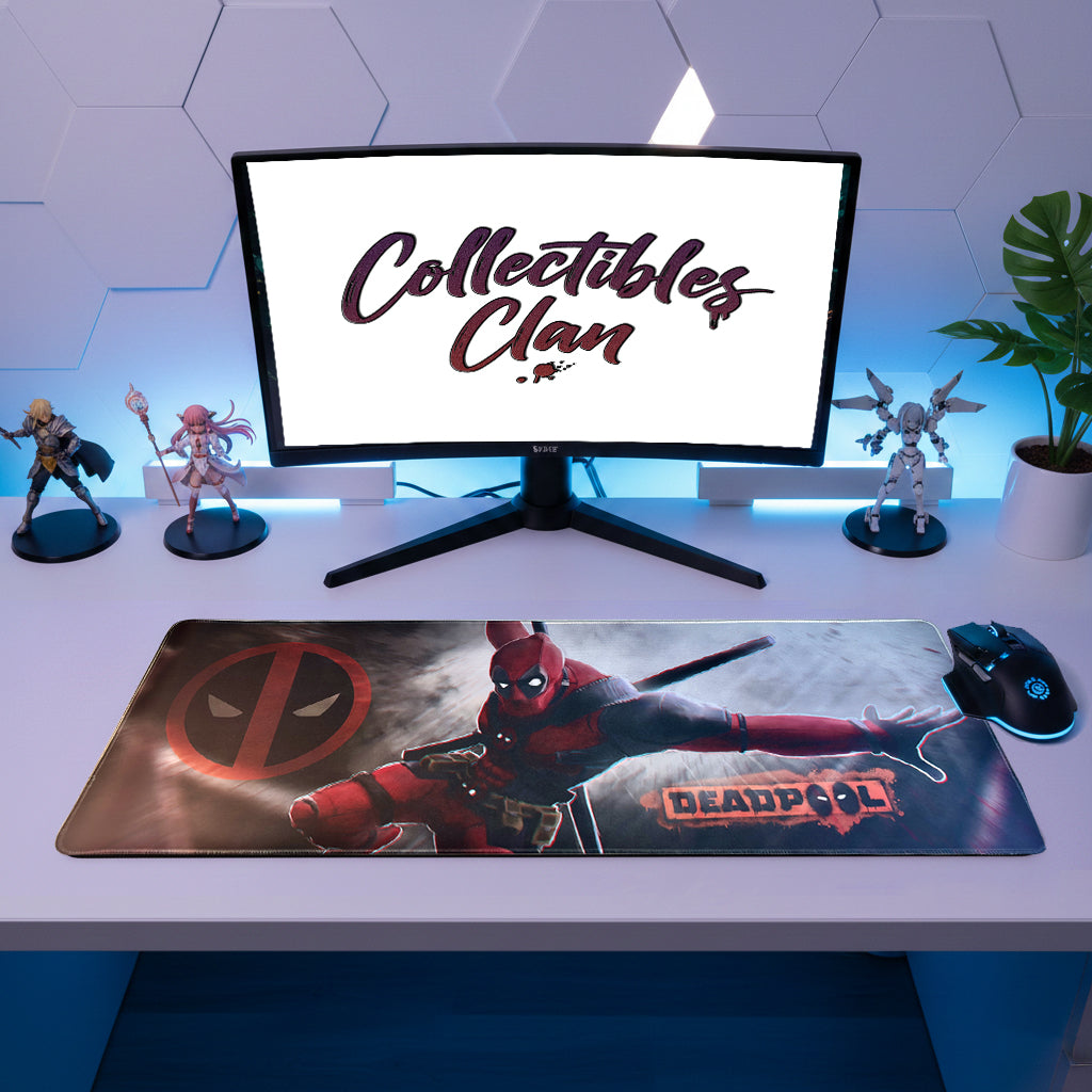 New Deadpool Action Pose Gaming Art Mouse Pad Desk Mat 80cm x 30cm