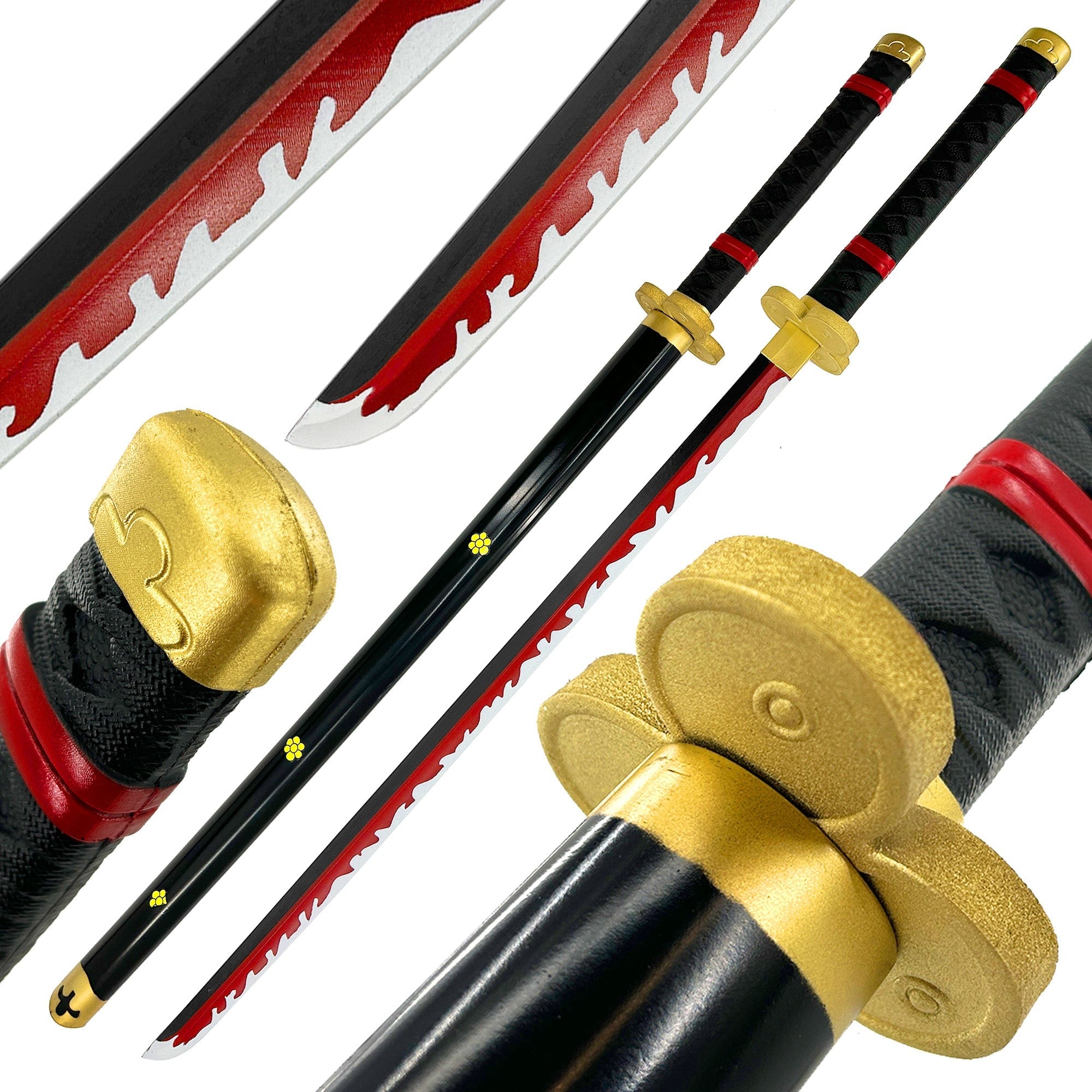 Zoro Cosplay LED Katana [104 cm] | Wooden Practice Swords [ Zoro Inspired ]