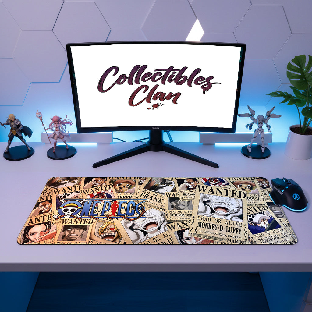 One Piece Desk Mat Gaming Art Mouse Pad  Computer Table Mat 80cm x 30cm