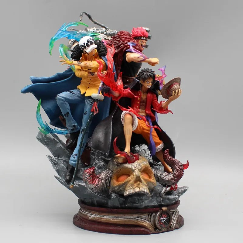 One piece figure Hot sale Teen Captains - Luffy, Law, and Kid (Set)