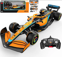 Rastar 1:18 Scale McLaren MCL36 Lando Norris #4 Remote Control Car, Official Formula 1 Team R/C Replica