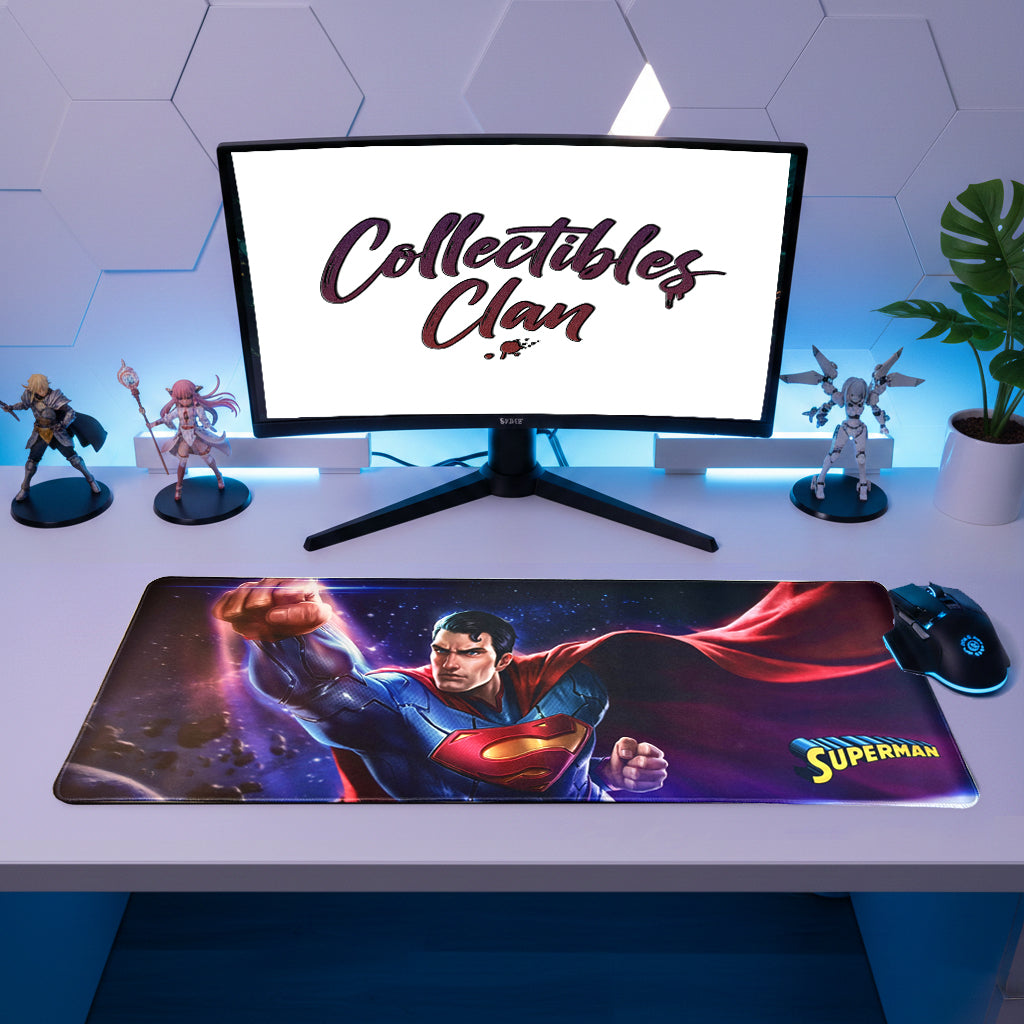 Superman Man of Steel Gaming Art Mouse Pad Desk Mat 80cm x 30cm