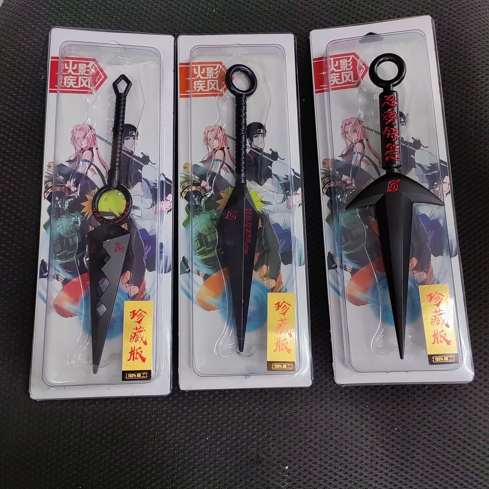 Naruto Metal Kunai 26cm - 3 Pack Pro Ninja Set