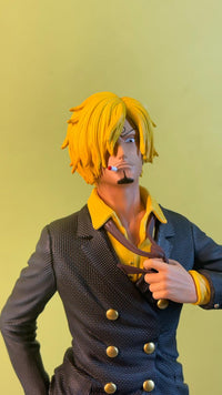 35CM 0ne Piece Vinsmoke Sanji Figurine Suit Blackfoot Shankies Figure Statue PVC Collection Decorative Toy Gifts