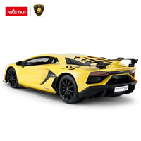 Rastar 1:14 Scale Lamborghini Aventador SVJ Remote Control Car, Licensed R/C Supercar with Scissor Doors and High-Gloss Finish