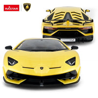 Rastar 1:14 Scale Lamborghini Aventador SVJ Remote Control Car, Licensed R/C Supercar with Scissor Doors and High-Gloss Finish