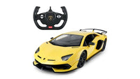 Rastar 1:14 Scale Lamborghini Aventador SVJ Remote Control Car, Licensed R/C Supercar with Scissor Doors and High-Gloss Finish