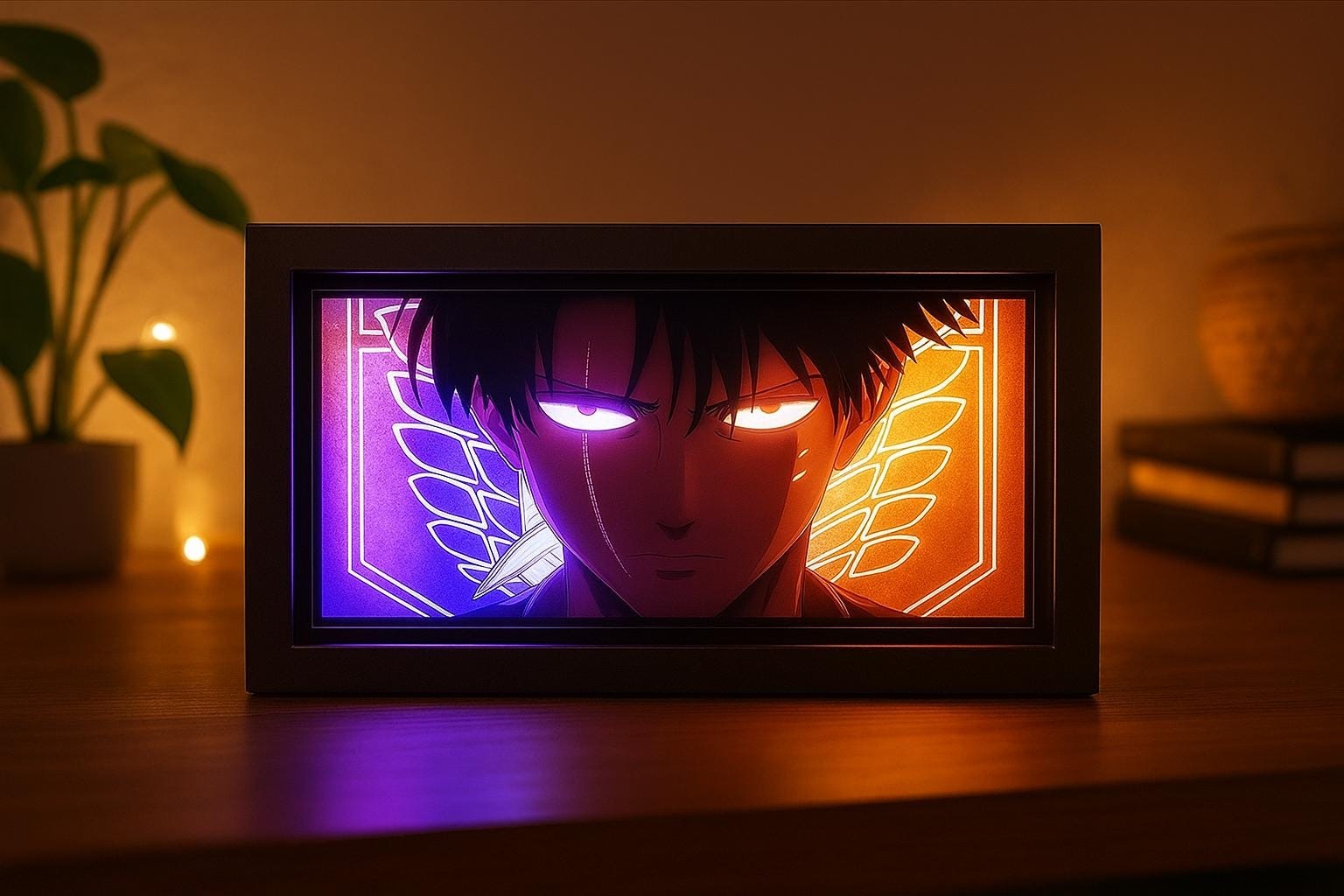 Attack on Titan  JJK 3D Rectangular LED Lamp (Assorted Designs)