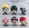 Big eyes Naruto set of 6 figures Limited Edition for Car Dashboard, Decoration, Cake, Office Desk & Study Table