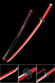 Nezuko Kamado 104cm Wooden Katana - Demon Slayer Nichirin
