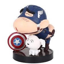 Captain America Shinchan blister pack Premium PVC Collectible figure