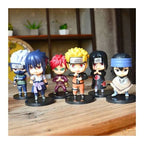 Collectibles clan : Naruto 6 F Action Figure Limited Edition for Car Dashboard, Decoration, Cake, Office Desk & Study Table (10cm)(Pack of 6)